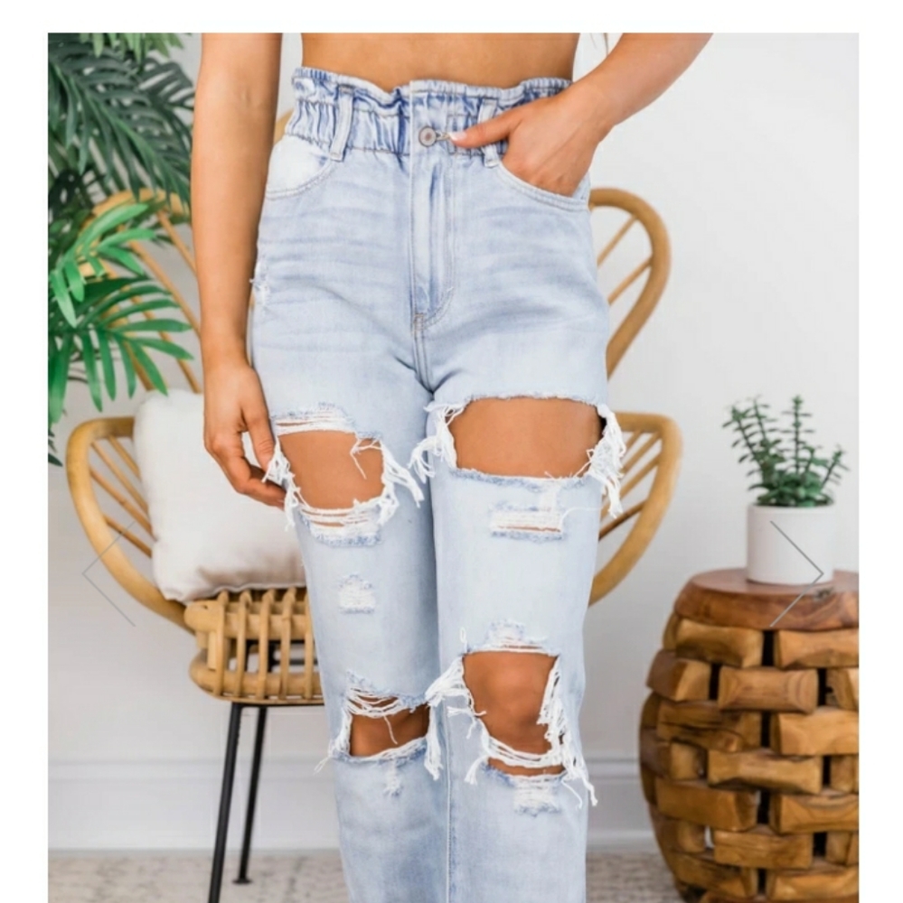 Pink lily boutique mom jeans